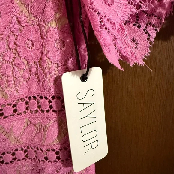 SAYLOR Darian Lace Mini Dress NWT Size Small - Picture 3 of 7